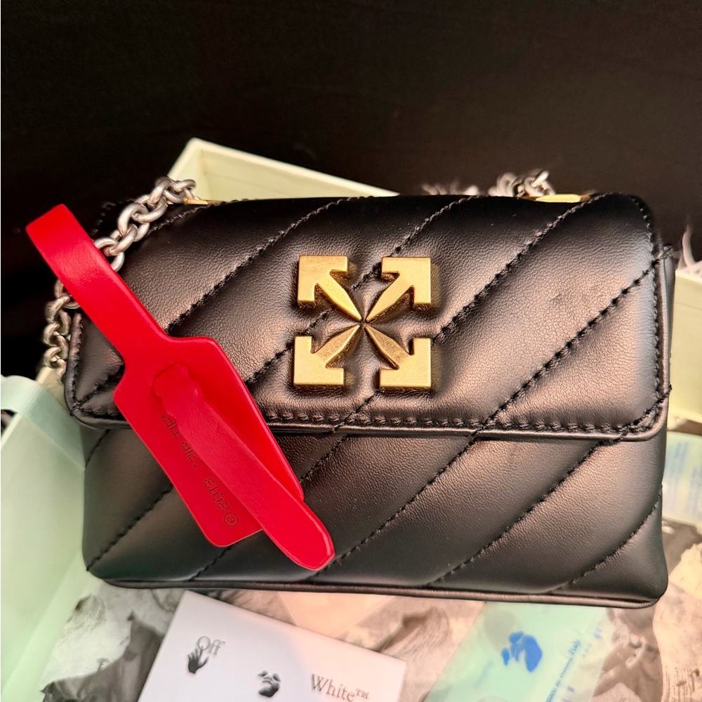 Off-White Mini Black Quilted Crossbody